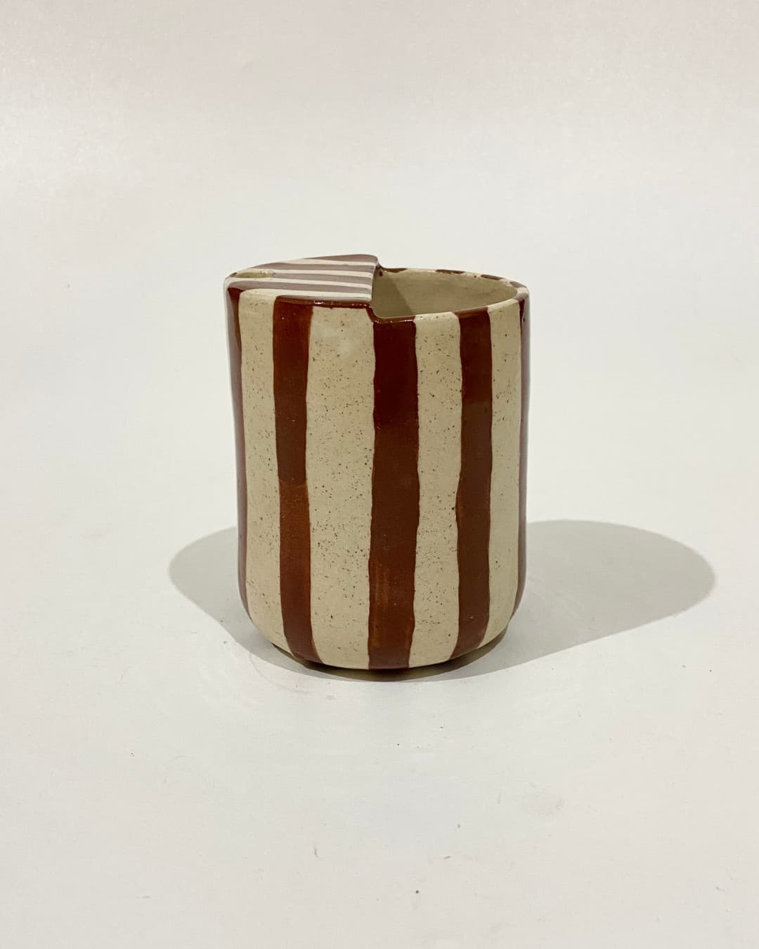 Stripped Caramel Tumbler